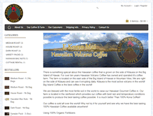 Tablet Screenshot of hawaiianvolcanocoffee.com